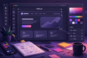 Interface création site premium